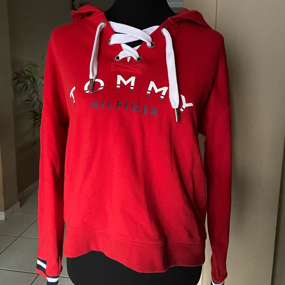 Red Tommy Hilfiger Hoodie